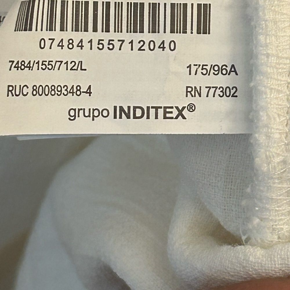 NWT- Zara off-white rustic overshirt - Picture 13 of 13